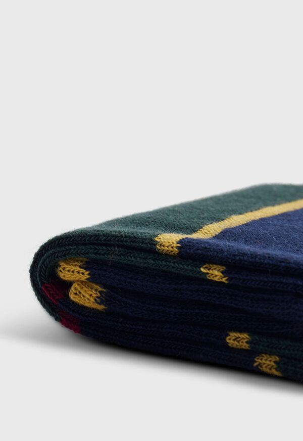Paul Stuart Cotton Regimental Stripe Sock, image 2