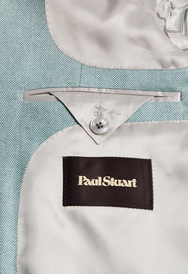 Paul Stuart Herringbone Cashmere and Silk Sport Jacket, image 3