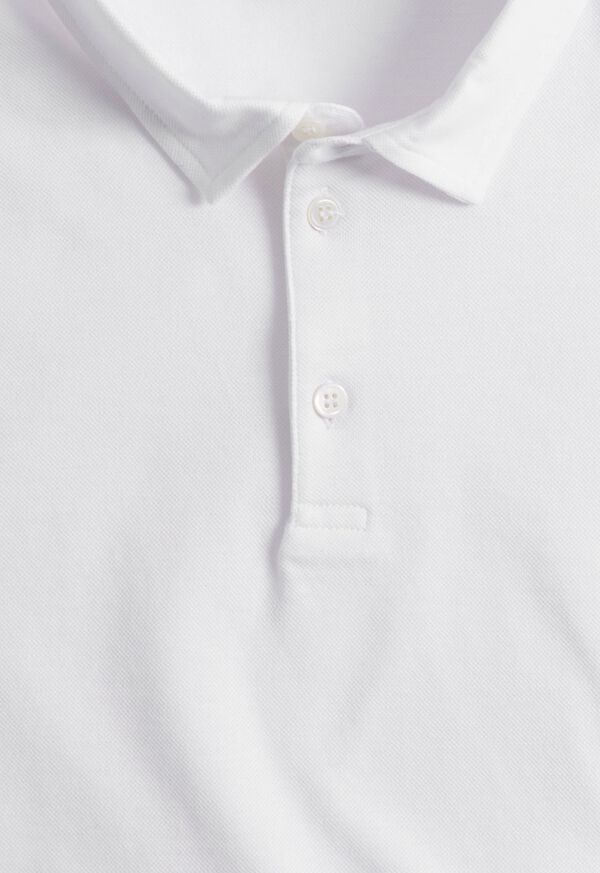 Paul Stuart Cotton Pique Short Sleeve Polo, image 2