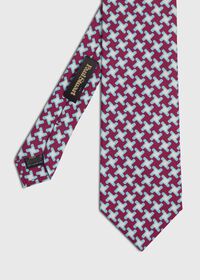 Paul Stuart Three Color Houndstooth Tie, thumbnail 1