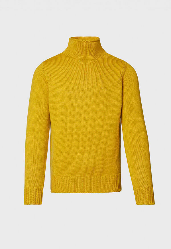 Paul Stuart Solid Color Mock Neck Sweater, image 1