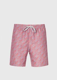 Paul Stuart Geometric Print Swim Trunk, thumbnail 1