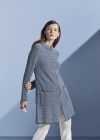 Paul Stuart Button Front Textured Cardigan, thumbnail 2