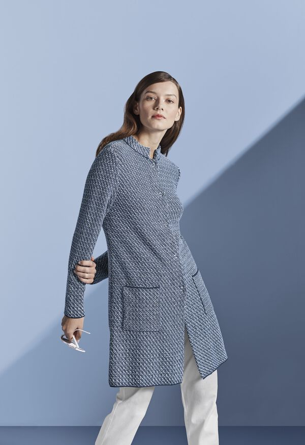 Paul Stuart Button Front Textured Cardigan, image 2
