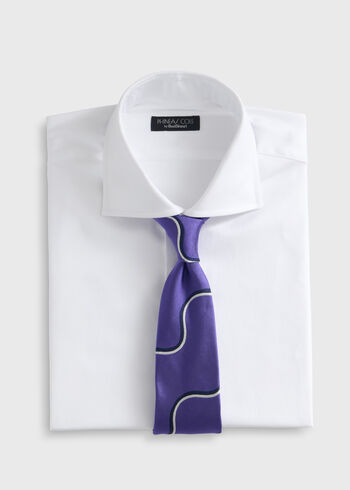 Paul Stuart Silk Deco Wave Tie
