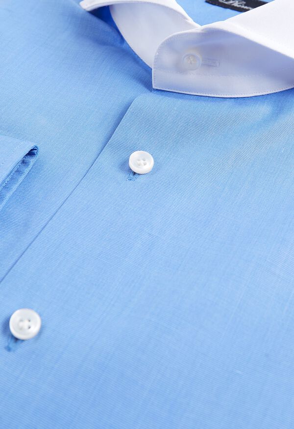 Paul Stuart Contrast Short Cutaway Collar Dress Shirt, image 2