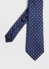 Paul Stuart Printed Silk Dot Tie, thumbnail 1