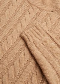 Paul Stuart Solid Cable Knit Turtleneck Sweater, thumbnail 2