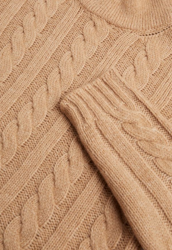 Paul Stuart Solid Cable Knit Turtleneck Sweater, image 2