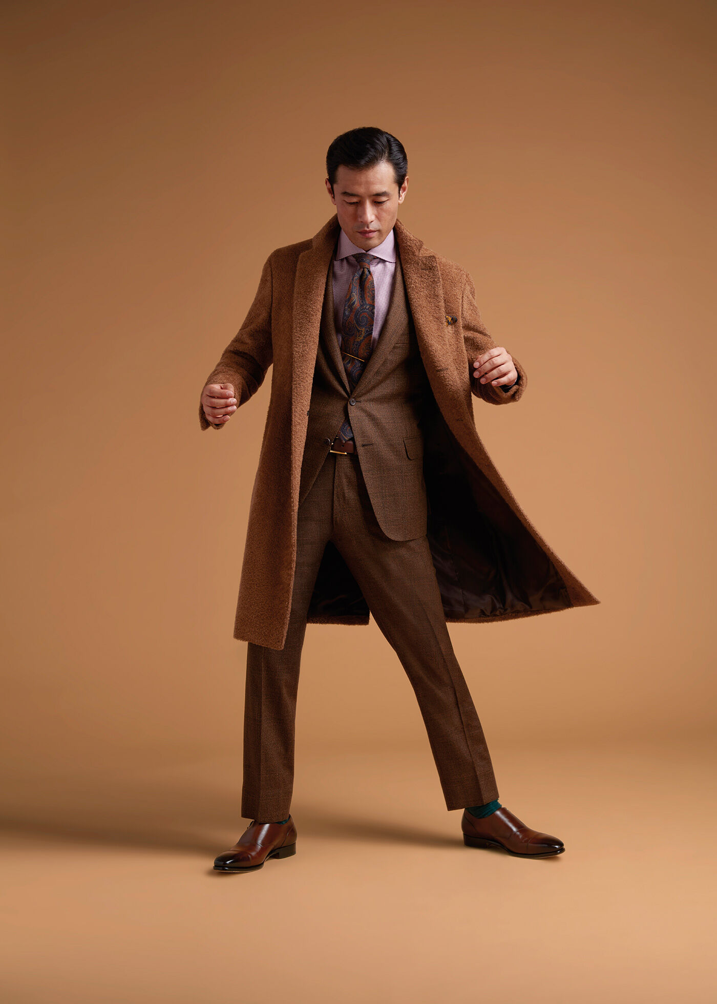 Mens camel hotsell hair topcoat