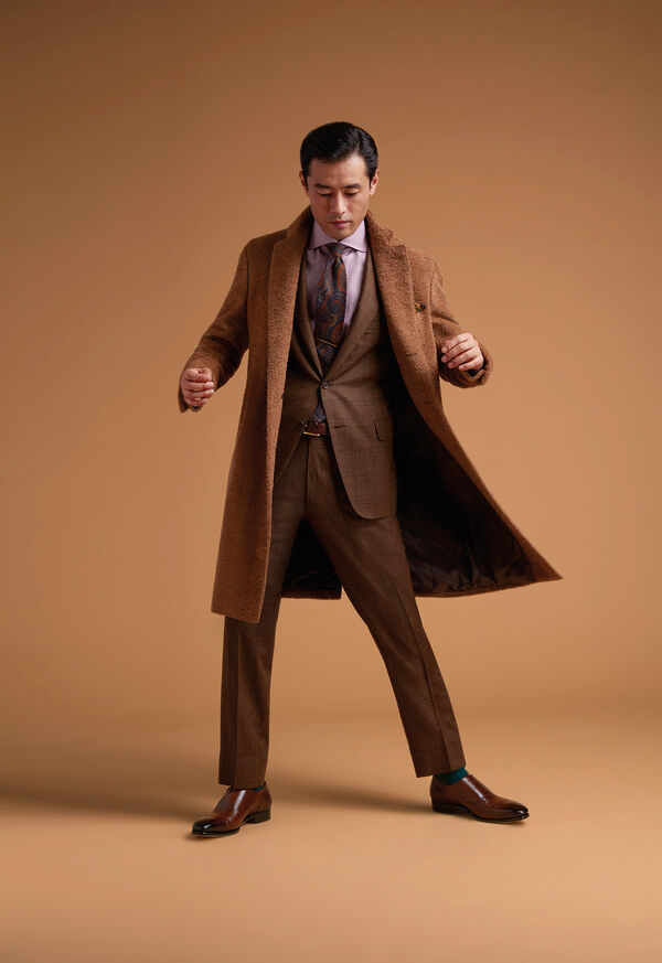 Paul Stuart Camel Long Hair Overcoat, image 2