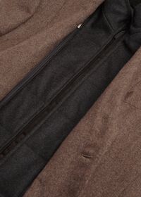 Paul Stuart Cashmere Tan Melange Vest Jacket, thumbnail 5
