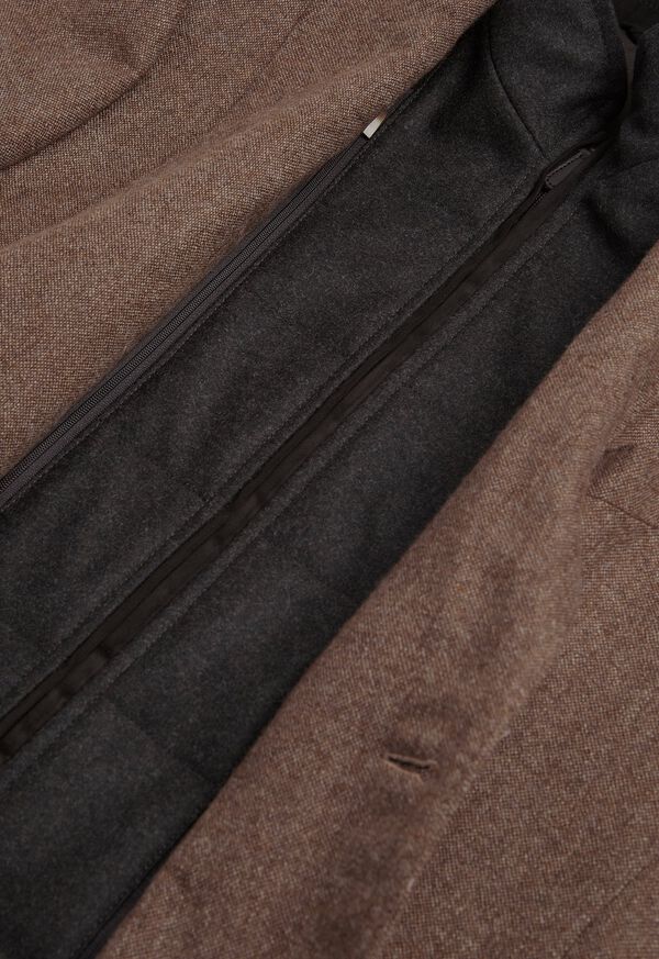 Paul Stuart Cashmere Tan Melange Vest Jacket, image 5