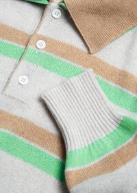 Paul Stuart Cashmere Double Collar Stripe Polo, thumbnail 2