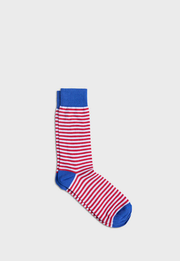 Paul Stuart Cotton Stripe Sock, image 1
