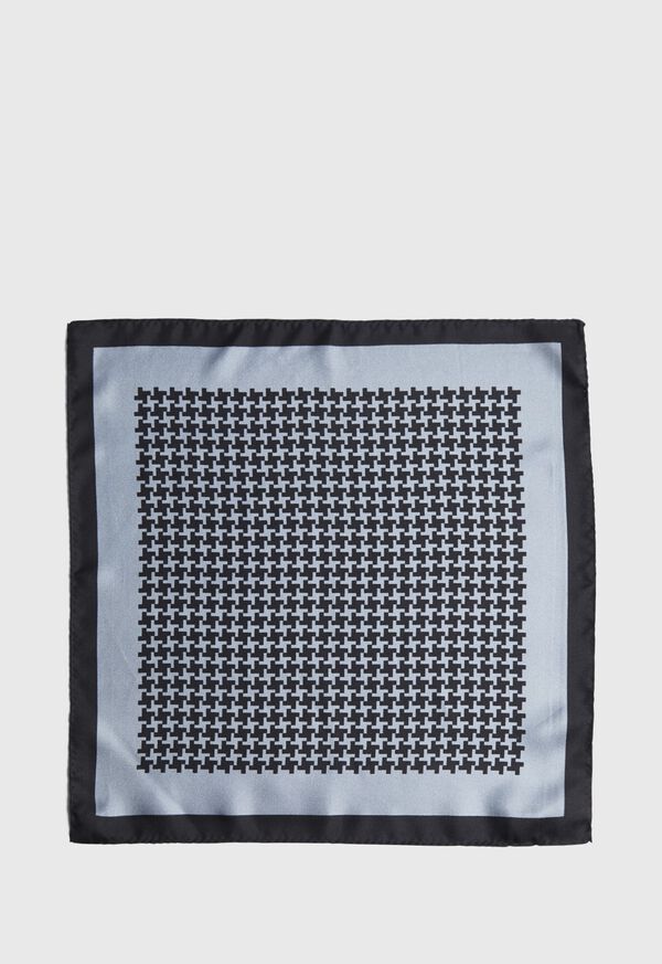Paul Stuart Two Color Houndstooth Pocket Square, image 2