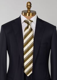 Paul Stuart Two Color Repp Stripe Tie, thumbnail 2