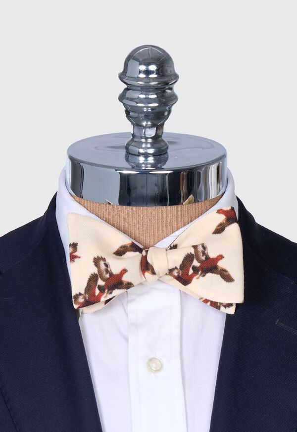 Paul Stuart Wool and Cashmere Pheasant Print Bow tie, image 2