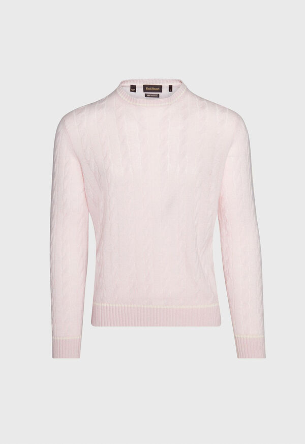Paul Stuart Cashmere Cable Crewneck Sweater, image 1