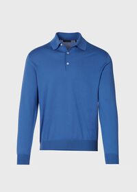 Paul Stuart Long Sleeve Pima Cotton Polo, thumbnail 1