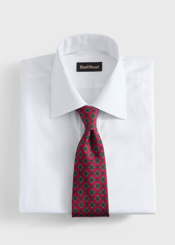 Paul Stuart Silk Medallion Print Tie