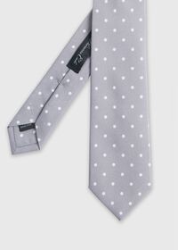 Paul Stuart Silk Shantung Dot Tie, thumbnail 1