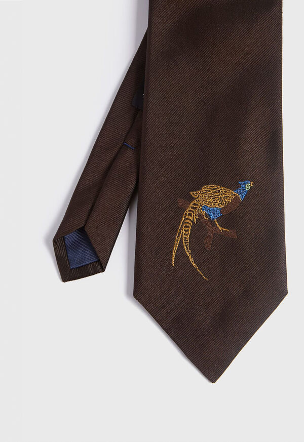 Paul Stuart Pheasant Silk Tie, image 1