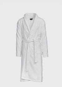 Paul Stuart Navy Terry Cotton Velour Robe, thumbnail 3