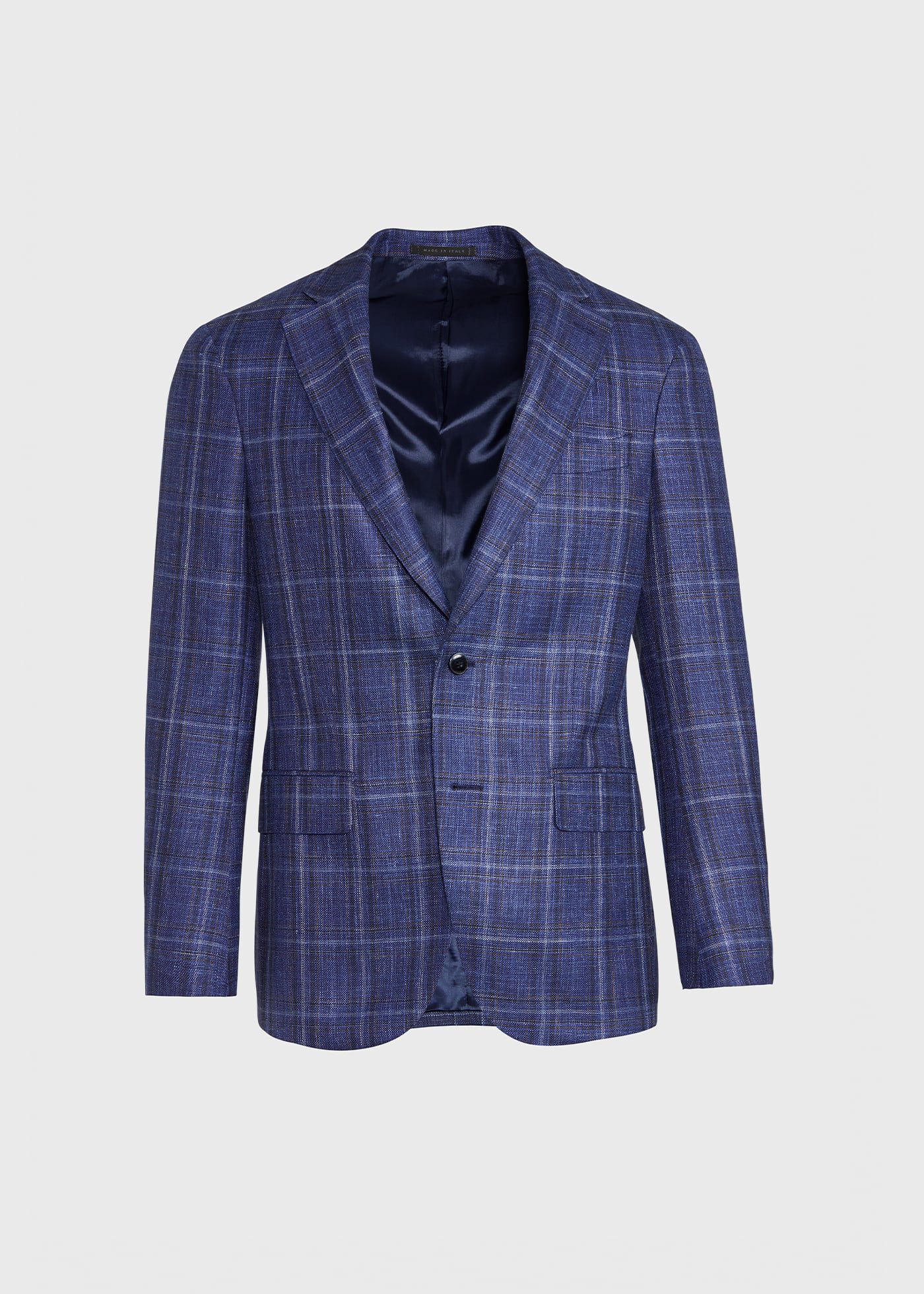 Blue plaid sport jacket hotsell