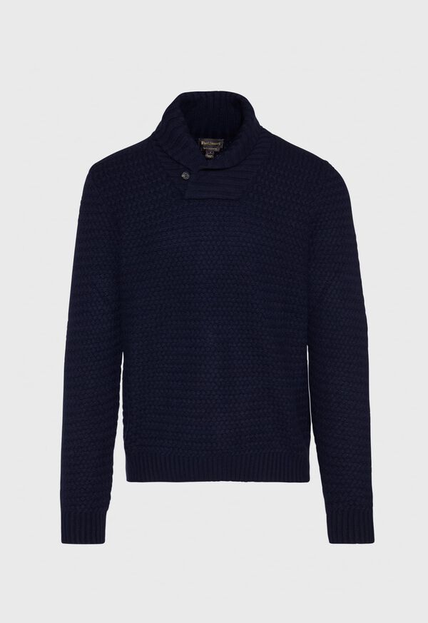 Paul Stuart Military Shawl Collar Pullover Sweater, image 1