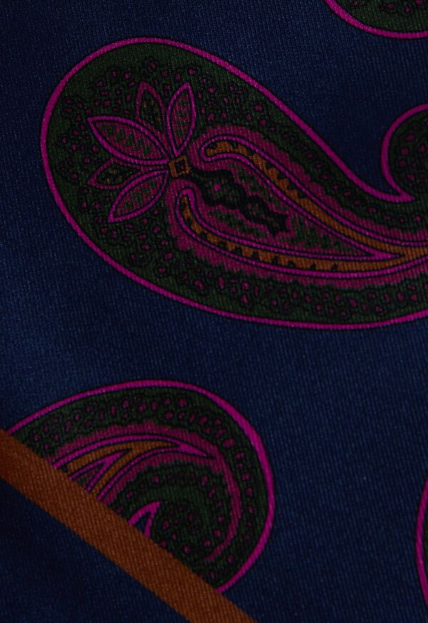 Paul Stuart Paisley Print Pocket Square, image 3