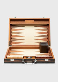 Paul Stuart Matte Ebony Backgammon Set, thumbnail 1