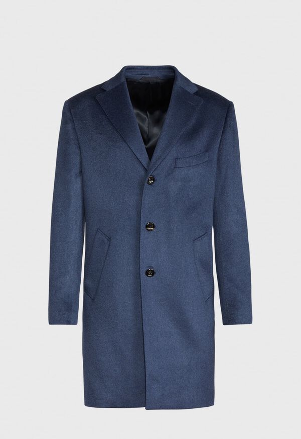 Paul Stuart Mid Blue Cashmere Coat, image 1