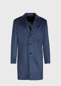 Paul Stuart Mid Blue Cashmere Coat, thumbnail 1
