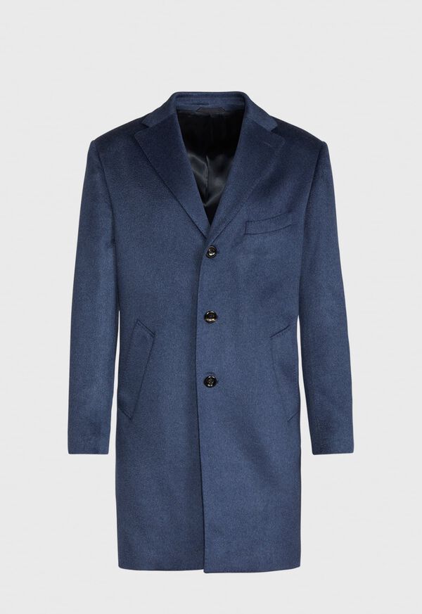 Paul Stuart Mid Blue Cashmere Coat, image 1