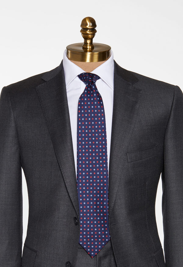 Paul Stuart Two Color Circle Silk Tie, image 2