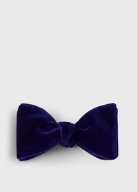 Paul Stuart Stretch Velvet Blunt Edge Bow Tie, thumbnail 1