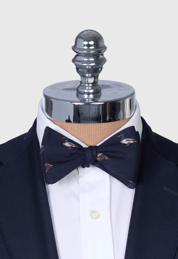 Paul Stuart Wool Mallard Print Bow Tie, image 2