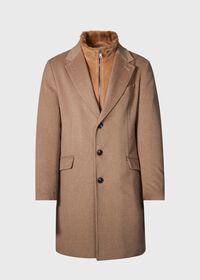 Paul Stuart Wool Coat with Shearling Gilet, thumbnail 1