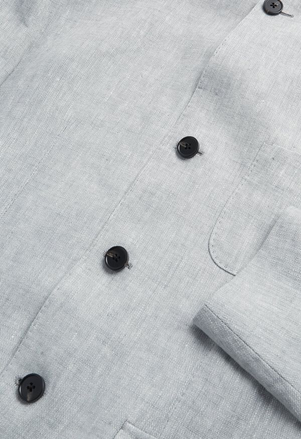 Paul Stuart Linen Nehru Collar Soft Jacket, image 2