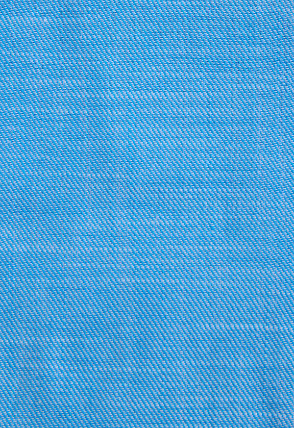 Paul Stuart Cotton Twill Logo Sport Shirt, image 4