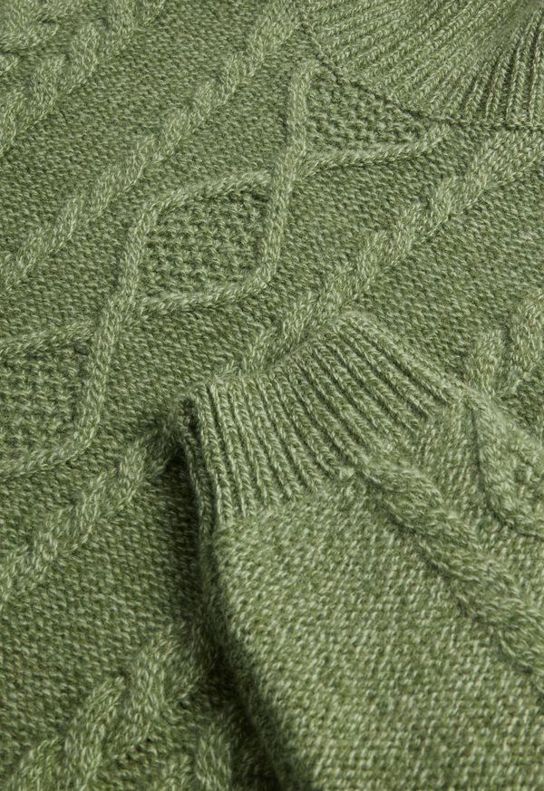 Paul Stuart Aran Cable Turtleneck Sweater, image 3