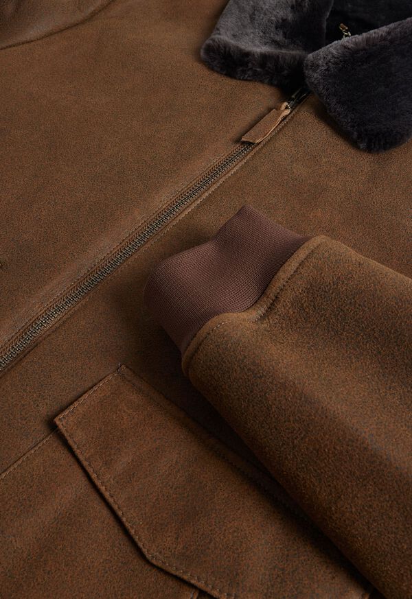 Paul Stuart Rugged Shearling Jacket, image 4