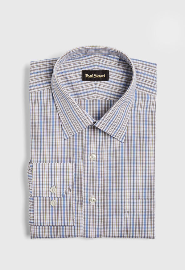 Paul Stuart Cotton Check Dress Shirt