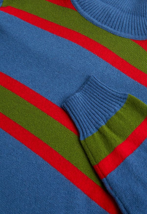 Paul Stuart Cashmere Multi Color Stripe Turtleneck, image 2