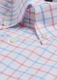 Paul Stuart Cotton Two Color Tattersall Sport Shirt, thumbnail 2