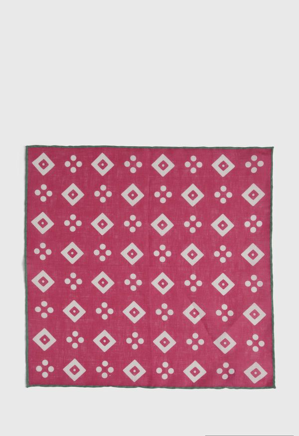 Paul Stuart Linen Medallion Pocket Square, image 3