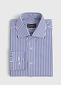 Paul Stuart Slim Fit Blue Bold Bengal Stripe Dress Shirt, thumbnail 1