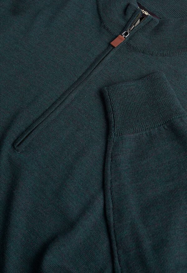 Paul Stuart Merino Wool Quarter Zip Sweater, image 2