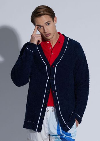 Paul Stuart Terry Cloth Cardigan